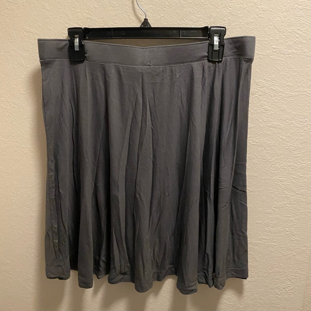 Old Navy Grey Flowy Drawstring Waist Minimalist Preppy Skirt Size L New W/O Tag - Picture 4 of 6